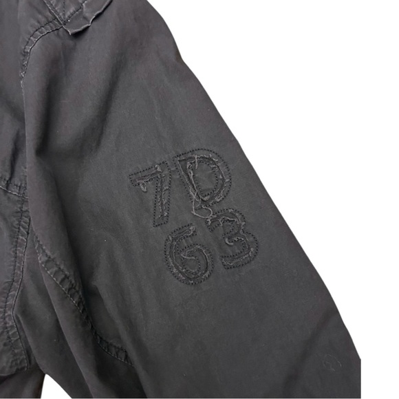 7 Diamonds Black Casual Button Down Cotton Shirt with Classic Collar Size L - Picture 6 of 11